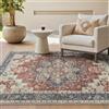 GENIMO Vintage Tappeto Salotto 160x230cm - Grande Tappeto Soggiorno Lavabile Antiscivolo, Resistente, Facile da Pulire, Boem Carpet Per Camera da Letto, Sala da Pranzo, Sala - Rosso Persiano Retro