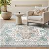 GENIMO Vintage Tappeto Salotto 160x230cm - Grande Tappeto Soggiorno Lavabile Antiscivolo, Resistente, Facile da Pulire, Boem Carpet Per Camera da Letto, Sala da Pranzo, Sala - Vintage Verde Beige