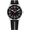 Tommy Hilfiger Orologio con Movimento al Quarzo a Tre Lancette per i Giovani con Cinturino in Silicone Nero - 1720034, Black