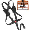 Your Day Mate Imbracatura di sicurezza per seggiolone con cuscinetti per cinture, 1 Set, compatibile con Hauck, Stokke Tripp Trapp, Roba, sistema di imbracatura a 5 punti per seggioloni per bambini