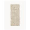 Westwing Collection Passatoia soffice a pelo lungo con motivo in rilievo Jade