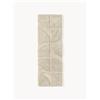 Westwing Collection Passatoia soffice a pelo lungo con motivo in rilievo Jade -