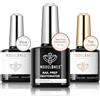 Modelones Base e Top Coat Semipermanente con Disidratato per Unghie in 3 x 10ml, Nail Prep e Primer Unghie Kit Lunga Durata Non Acido Gel per Unghie Soak Off UV LED Smalti per Manicure Nail Art