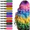 BUTBU Pettine Colore Capelli, 10 Colori Colore Capell Temporaneo, Lavabile Lacca Colorata per Capelli, per Capelli per Adulti Bambino, Feste, Carnevale, Halloween, Natale e Cosplay DIY