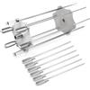 DBREAKS Set di Spiedi Rotanti in Acciaio Inox, Set di Spiedi per Girarrosto per Fino a Ø14mm Griglia Girevole, con 6 Spiedini Lunghi (41 cm) e 6 Spiedini Corti (30 cm), per Forno, Barbecue, Griglia