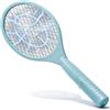 COM-FOUR® Racchetta Elettrica per Zanzare 46 cm, Scacciainsetti a Batterie, Uccidi Insetti, Acchiappa Mosche per Casa e Giardino [Colori Assortiti] (1 pezzo - mix di colori)