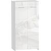 HOMCOM Scarpiera Ingresso Armadio Moderno 5 Ripiani Regolabili 55x36x108 cm Bianco | Aosom Italy