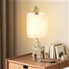 Elinkume Abat Jour da Comodino Giraffa Carina Resina Animale Lampada da Tavolo,Lampade Creative a Forma di Animale Lampada da Comodino con Paralume in Lino per Lettura e l'Illuminazione Decorativa,56cm,Regali
