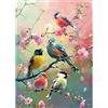 EOBROMD 5D Diamond Painting Kit Completo Uccelli Colorati, Fantasia Pittura Diamante FAI DA TE, Diamond Painting Adulti, Strass Ricamo a Punto Croce Painting per Decorazione Casa 30x40cm