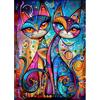 EOBROMD 5D Diamond Painting Kit Completo Gatto, Animale Pittura Diamante FAI DA TE, Diamond Painting Adulti, Strass Ricamo a Punto Croce Painting per Decorazione Casa 30x40cm