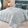 Utopia Bedding Piumino Singolo 135 x 200 cm 370 GSM, Trapunta Letto 100% Microfibra (Grigio Chiaro)