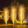 AGOTD Lampade Solari per Esterni, 2 Pezzi Reed Lampade Solari da Giardino, Decorazioni Canne Lampione Solare, IP65 Impermeabili per Prato, Marciapiede, Balcone, Terrazze, Paesaggio, Illuminazione