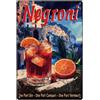 SUPERDANT Targhe di Latta Classici Negroni Cartello In Metallo Cocktail Retrò Poster Da Parete Vintage Art Targhe Decorazioni per Bar Pub Caffè Insegne 20x30cm