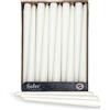 Hofer Candele per Candelabri - 23 x 250 mm - Colore Bianco - Set di 30 Candele Coniche Lunghe - Lunga Durata di 7 Ore - Non Profumate - Qualità RAL