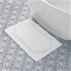 Laura Ashley Reversible Cotton Tappetino da Bagno Reversibile in Cotone, Bianco, 21in. X 34in