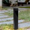 M Ledme - Lampioncino LED Bornos Nero 10W 1000lm, 3CCT Regolabile, COB, IP65 da Esterno, 50cm per Giardino, Vialetti e Ingressi