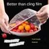 NONE Copertura per alimenti usa e getta riutilizzabile Involucro di plastica Coperchi per alimenti elastici durevoli per ciotole Coperture per piastre elastiche per borsa per risparmiare cibo da cucina