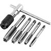 NONE Chiave con impugnatura a T M3 M4 M5 M6 M8 Rubinetto manuale Alesatore Filettatura Set di strumenti per maschiatura Macchina regolabile Filettatura per maschiatura Punta da trapano