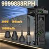 NONE Potente Soffiatore d'Aria 9999888RPH Senza Fili, Ventilatore Turbo Jet Ricaricabile USB ad Alta Velocità 70m/s per Auto/PC/Tastiera/Neve/Foglie
