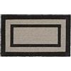 Relaxdays Zerbino Ingresso Casa, 75x45 cm, Tappetino Classico, Tappeto Antiscivolo, Interni & Esterni, Grigio
