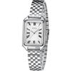 CIVO Orologio Donna Argento Rettangolare: Analogico Impermeabile Orologi Vintage con Cinturino in Acciaio - Elegante Orologio da Donna per Regalo Anniversario