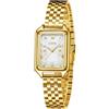 CIVO Orologio Donna Oro Rettangolare: Analogico Impermeabile Orologi Vintage con Cinturino in Acciaio - Elegante Orologio da Donna per Regalo Anniversario