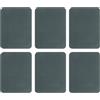 QUARKZMAN 6Pcs Toppe in Ferro Toppe per Vestiti 5x4 Pollici Grigio Scuro | Per Riparazione Tessuti In Cotone, Per Riparazione Abbigliamento, Pantaloni Borse