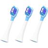 Panlouting 3 Pack | Ricambio Testine compatibili con Spazzolino Elettrico Sonico Xiaomi Mijia T301 T302 T501 - Viola/Blu