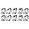 Tyenaza Morsetti per tubi flessibili a doppia orecchio, 5-23 mm, morsetto per tubo del carburante in acciaio inox, kit assortito per tubi, tubi del carburante e tubi, kit assortito per idraulici