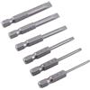 Tyenaza 6 Pezzi Punte per Cacciavite con Gambo Esagonale, Set di Punte a Cacciavite a Punta Piatta con Intaglio Set di Punte per Cacciavite a Taglio con Lega S2 50mm 2.0-6.0mm