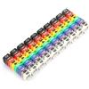 Tyenaza 100 Pezzi Clip per Cavi, Cifre 0-9 Cavi in Plastica con Codice Colore, Tubo per Marcatore di Numerazione Digitale, Adatto per Cavi di Spessore 6mm (KCM-6mm, 6mm²)