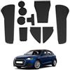 SHAOHAO tappetini Compatibile con Audi A1 GB sportback allstreet s line 2019-2024 2025 Anti-polvere antiscivolo Supporto tazza interno Tappetini in gomma console centrale accessorio Audi A1 Nero