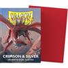 Cartemagic Dragon Shield Crimson e Silver dual matte bustine protettive standard 100 pezzi