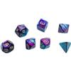 Cartemagic Set di mini dadi per RPG Chessex Purple Teal gold 7 pezzi