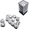 Cartemagic Set di dadi classici 6 facce Chessex Opachi White black 16mm 12 pezzi