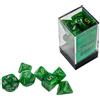 Cartemagic Set di dadi per RPG Chessex Vortex Bright Green gold 7 pezzi