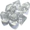 Cartemagic Set di dadi per RPG Chessex Trasparenti Clear white 7 pezzi