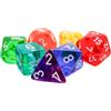 Cartemagic Set di dadi per RPG Chessex Trasparenti 7 pezzi
