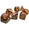 Cartemagic Set di mini dadi per RPG Chessex Scarab Blue Blood gold 7 pezzi