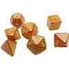 Cartemagic Set di mini dadi per RPG Chessex Glitter Gold silver 7 pezzi