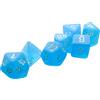 Cartemagic Set di mini dadi per RPG Chessex Frosted Caribbean Blue white 7 pezzi