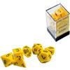 Cartemagic Set di dadi per RPG Chessex Opachi Yellow black 7 pezzi