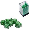 Cartemagic Set di dadi per RPG Chessex Opachi Green white 7 pezzi