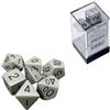Cartemagic Set di dadi per RPG Chessex Opachi Dark Grey black 7 pezzi