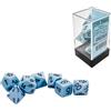 Cartemagic Set di dadi per RPG Chessex Opachi Pastel Blue black 7 pezzi