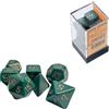 Cartemagic Set di dadi per RPG Chessex Opachi Dusty Green copper 7 pezzi
