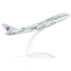 QIYUMOKE 1/400 Qatar 747 - Modellino di aereo in lega 747 in metallo pressofuso con supporto (15,2 cm di lunghezza) Airways Boeing modello aereo regali per gli appassionati di aviazione, decorazioni