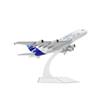 QIYUMOKE Airbus A380 Prototipo Modello di aereo in metallo pressofuso in scala 1/400 con supporto Sky Jumbo Modello di aereo di linea Collezione per appassionati di aviazione Regalo