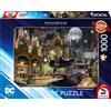 Schmidt Spiele Thomas Kinkade, Batman, Gotham City, 57588 - Puzzle da 1000 pezzi, multicolore