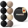 Montoi Magnetic Fidget Toys - Giocattolo antistress con sfere magnetiche - Focus Dots per ridurre lo stress e migliorare la concentrazione (Nero-Grigio)